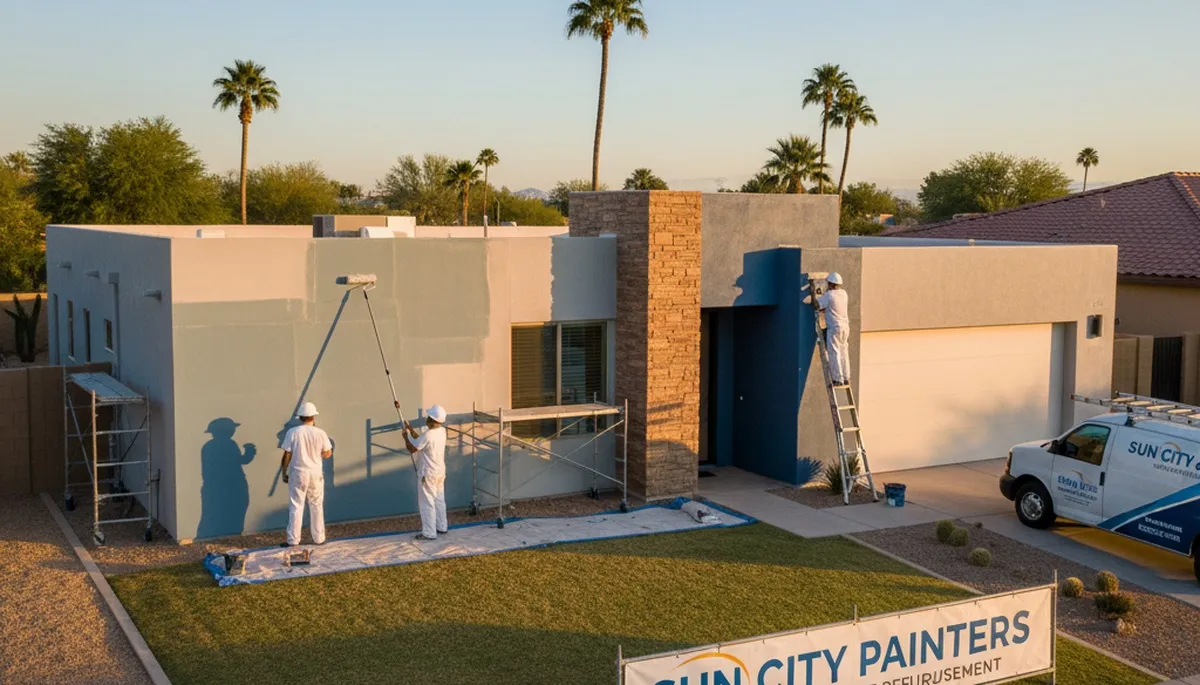Phoenix AZ house painters providing professional exterior painting services for homes