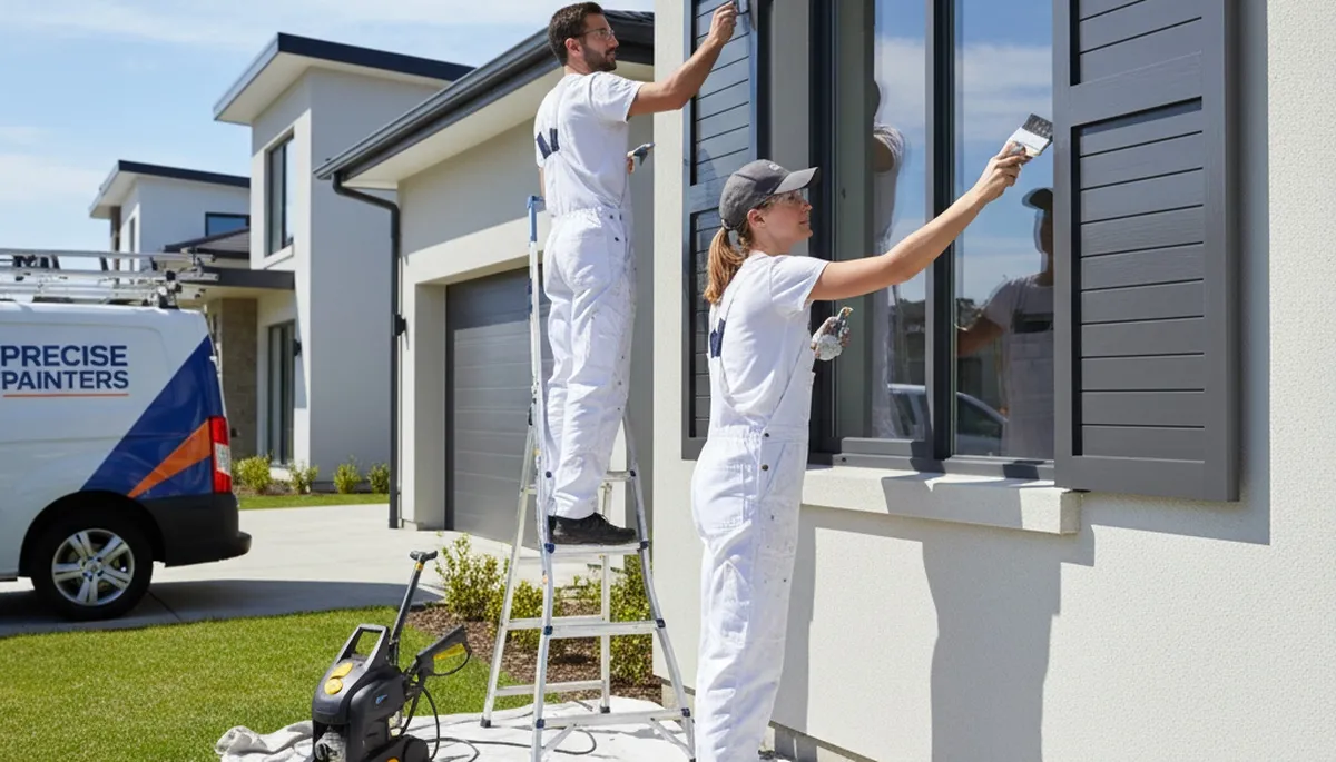 Professional shutter painting and refinishing by expert house painters in Phoenix, AZ